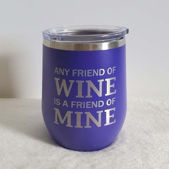 Polar Camel Purple Wine Stainless Steel Travel Tumbler 12 Oz - Picture 1 of 11